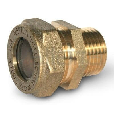 Муфта латунная разъемная НР EasyFix, Stahlmann (Neptun IWS)