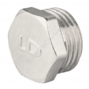 Заглушка латунь никель НР LD в Москве