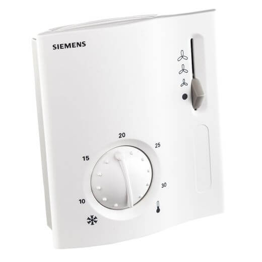 Электромеханический комнатный термостат RAB21 для 2-трубных фэнкойлов, Siemens