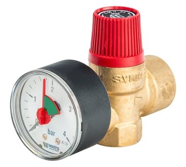 Клапан предохранительный с манометром SVM 30, Watts