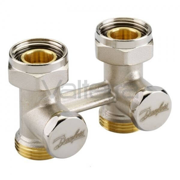 Узел нижнего подключения RLV-KS, прямой, Danfoss