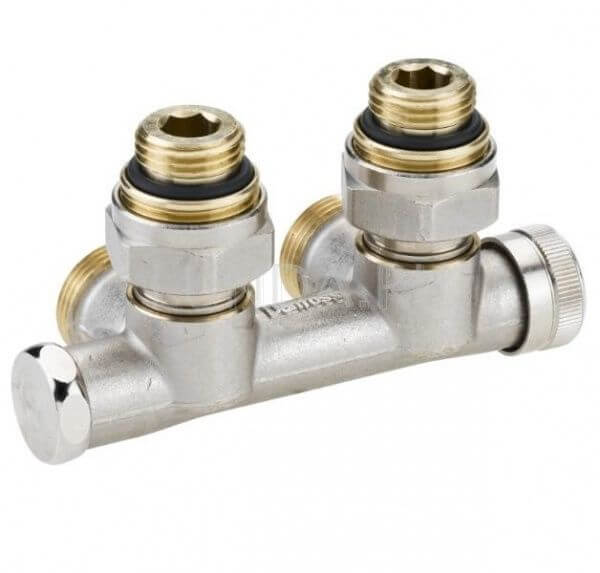 Узел нижнего подключения RLV-KD, угловой, Danfoss