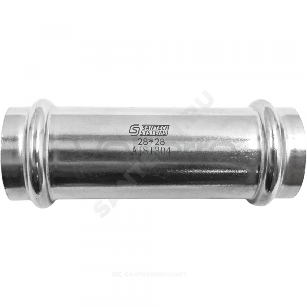 Муфта надвижная сталь нерж AISI 304 пресс FS142 SantechSystems