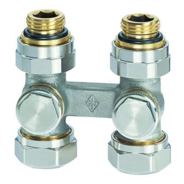 Узел нижнего подключения Vecotec, прямой, Heimeier
