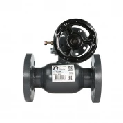 Шаровой стальной кран RJIP Premium FF DN200, PN25, Kvs = 1680 м3/ч, фланцевый, с редуктором, стандартнопроходной, Тмакс. 180°С, Ридан 065N0356GR в Москве