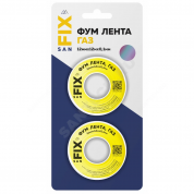 Лента ФУМ PTFE 12ммх0,1ммх12м катушка цвет: желтый среда: газ SANFIX в Москве