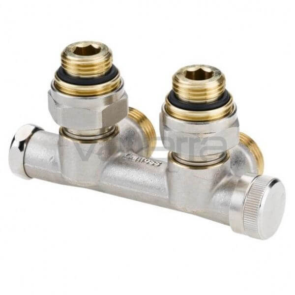 Узел нижнего подключения RLV-KD, угловой, Danfoss