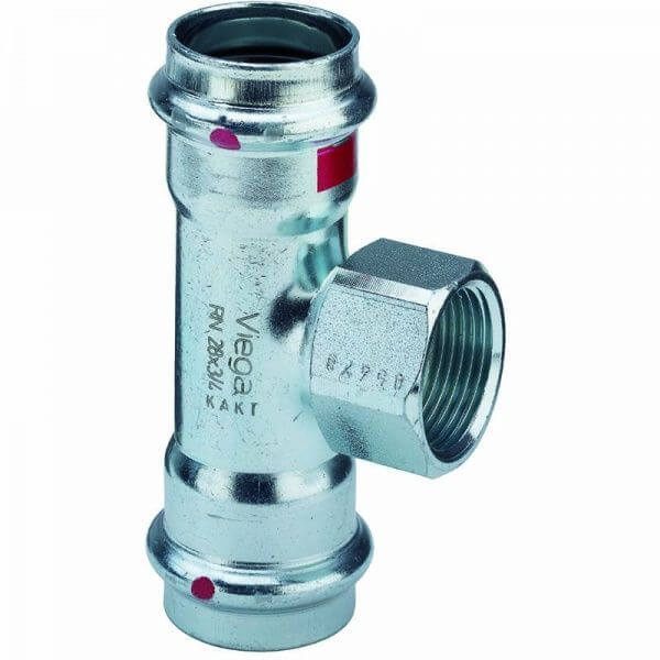 Тройник пресс-В оцинкованная сталь Prestabo VIEGA 15х1/2'х15