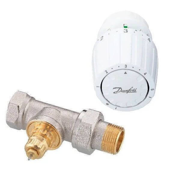 Комплект терморегулятора RA-G/RA 2994/RTR-G/RTR 7090, прямой, Danfoss