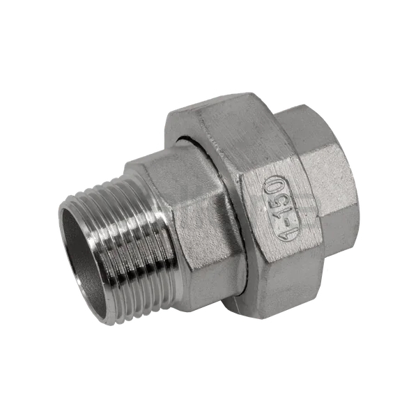 Разъемное соединение американка нр/вр нержавеющая, AISI316, (CF8M), PTFE, NewKey
