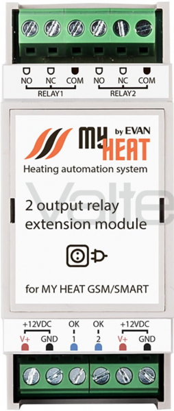 Блок реле на 2 выхода MyHeat, ЭВАН