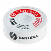 Лента ФУМ PTFE 19ммх15м катушка цвет: белый среда: вода Santera в Москве