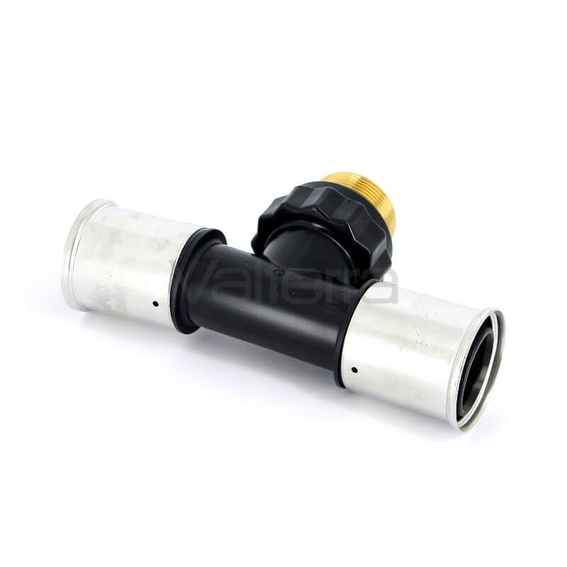 Тройник пресс-Н1/2' PVDF HENCO 50х1'1/2х50