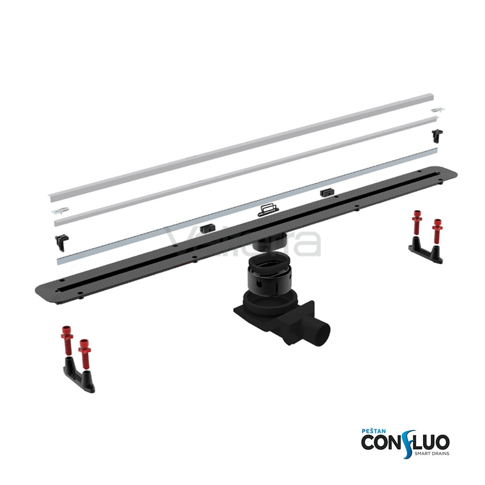 Водоотводящий желоб (душевой лоток) CONFLUO SLIM LINE, Pestan